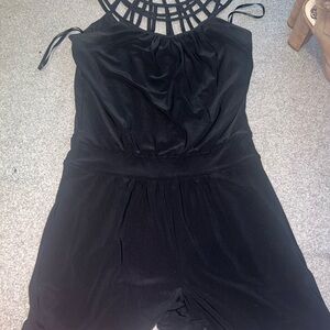 Chic Black Sleeveless Romper